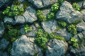 Obraz premium Cinematic Unreal Engine Render of Moss and Plants