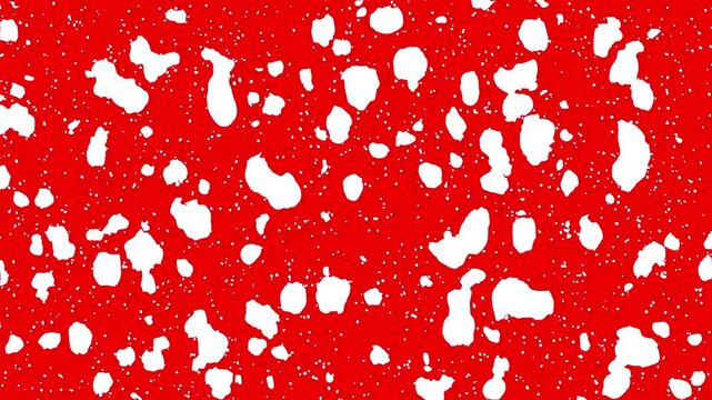 Plain red white abstract background with scattered white spots, ideal for modern designs, prints, web graphics, and minimalistic presentations.