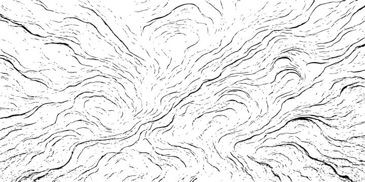 Seamless vector texture of the wood bark with a decorative line art pattern, perfect for textile or wallpaper backdrop design