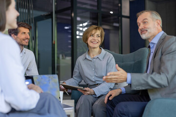 Business project team working together at meeting room at office.