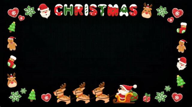 bingkai dengan nuansa natal christmas