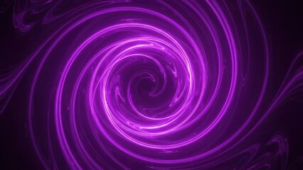 Captivating purple energy spiral background with swirling hypnotic motion and vibrant glowing light