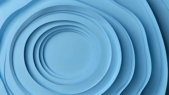 Video A collection of blue paper circles stacked on top of each other