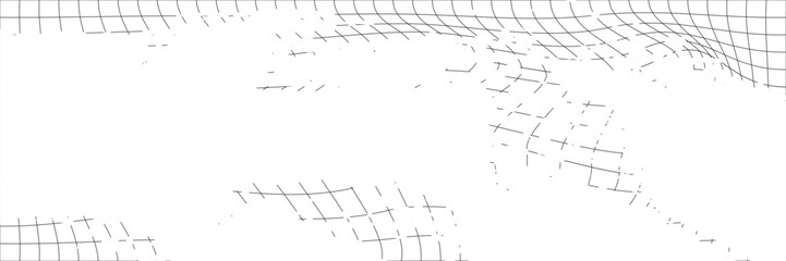 Black metal mesh seamless pattern vector illustration. Metal grid pattern. Silhouette Steel wire Chain link Fence Pattern. Wire mesh fence isolated on white background