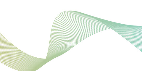 Colorful Abstract Wave Background, Blue Green Yellow Flowing Lines Design