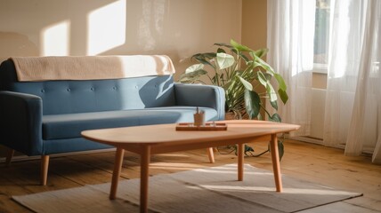 Sunlight streams into a cozy living room.