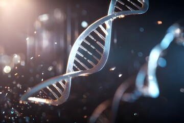 Programmable DNA helix floating above holographic interface