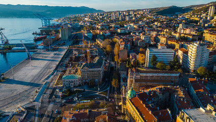 Rijeka Port City Panorama