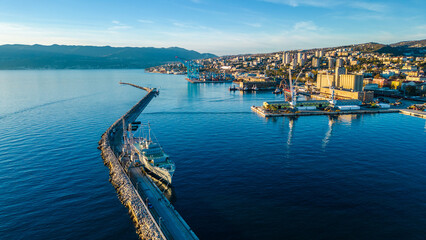 Rijeka Port Golden Hour