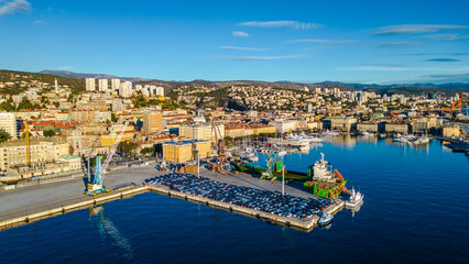 Rijeka Port Cityscape