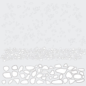 soil layer landscape drawing pattern. texture interior background line art. set of graphics elements drawing for architecture and landscape design.