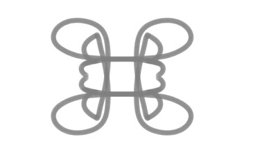 Elegant abstract gray knot design symbolizes connection and intricate balance perfect for modern branding