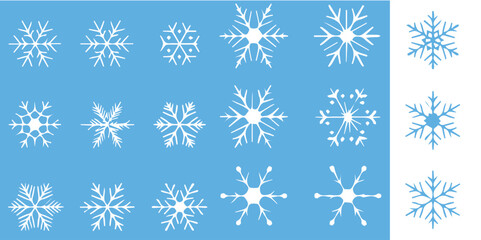 Delicate snowflakes on a light blue background bring a cool, wintery feel perfect for seasonal projects and holiday promotions