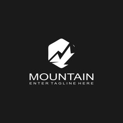 Mountain logo design, mountain range, vector, travel, outdoor, camping, valley, adventure, silhouette, outdoor, graphic, peak, element, shape, expedition, camp	