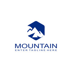 Mountain logo design, mountain range, vector, travel, outdoor, camping, valley, adventure, silhouette, outdoor, graphic, peak, element, shape, expedition, camp	