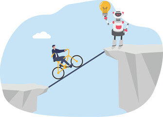 illustrating the search for solutions with AI for effective business management

