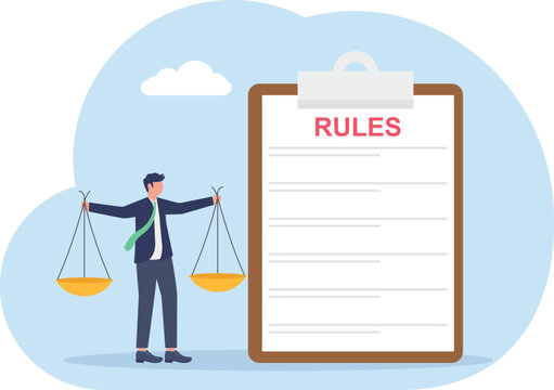 illustration of decisions on establishing rules applicable in business
