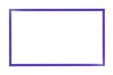 Purple color square smudging frame