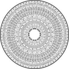 Feng shui compass (Luopan). Vector illustration