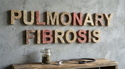 Pulmonary Fibrosis Medical Concept, Lungs Disease Awareness, Healthcare