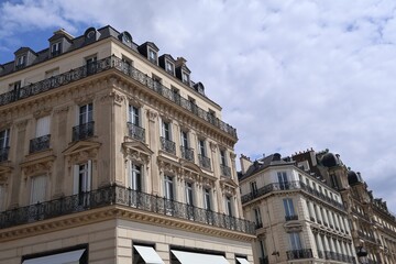 Fototapeta premium Parisian cityscape, Haussmannian architectural style