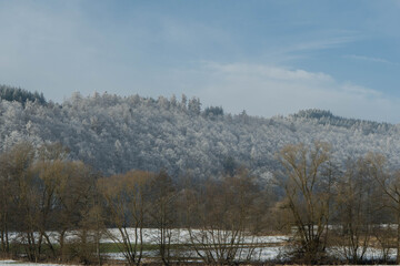 Landscape view near the tiny village called Schreufa
