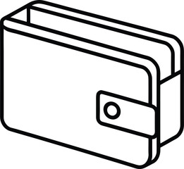 Wallet Line Art Icon