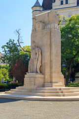 Budapest, Hungary. Reconstructed Memorial of the National Martyrs, A Nemzet Vertanuinak, in the Hungarian capital.