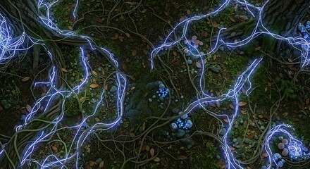 Electric Veins - A Network of Energy Flowing Through Nature.