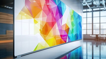 A whiteboard with a glossy finish