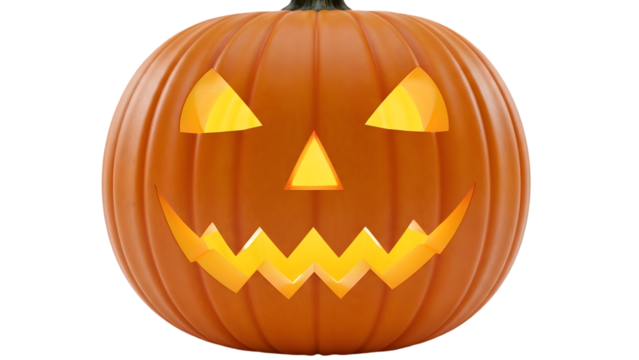 halloween pumpkin isolated on Transparency background - Powered by Adobe