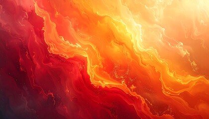 Swirling abstract image featuring warm, vibrant color gradients