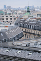 Fototapeta premium arquitetura paris frança vista cidade telhados eiffel