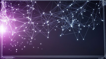 A whiteboard with a gradient of deep purple and black