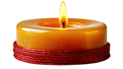 Burning Bright: A close-up shot of a single, vibrant candle flame, radiating warmth and creating a sense of tranquility.