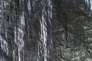 Dark Metallic Texture in Black and Silver with Shadows