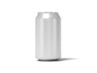 Soda Can 3D Render Isolated White for Mockup 1
