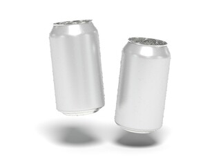 Soda Can 3D Render Isolated White for Mockup 4