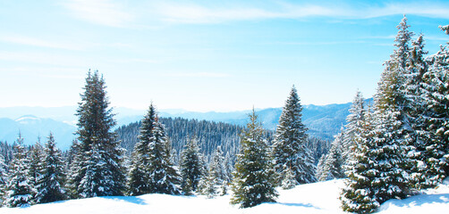 Ski resort Pamporovo in the Rhodopes mountains in Bulgaria
