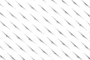 Macro halftone of fine origami-style paper pleats, seen as small diagonal dash chains in offset rows, printed in black on a transparent background.