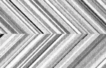 Macro of printed diagonal chevron bands of fine black lines on transparent PNG, forming abstract arrows or mountain ridges in dynamic monochrome.