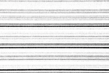 Macro halftone print of thin horizontal striped bands like minimal fabric lines, black ink pattern on a transparent background.