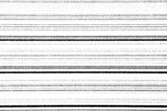Macro halftone print of thin horizontal striped bands like minimal fabric lines, black ink pattern on a transparent background.