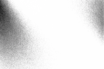 Macro halftone gradient of a bright diagonal light beam with dark corners, black ink shading on a transparent background.