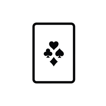 Playing Card Back With Suits back design