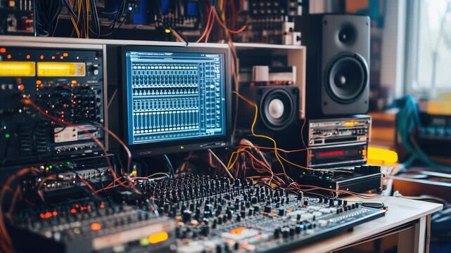 Video Collection of electronics and gadgets on a table