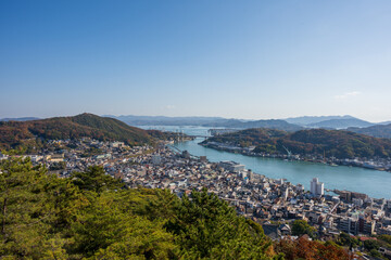 Obraz premium 日本の広島県尾道市のとても美しい風景