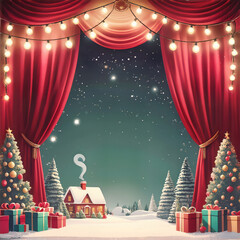 Christmas stage
