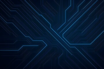 Abstract blue technology circuit boa