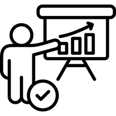 Presentation Skills line icon